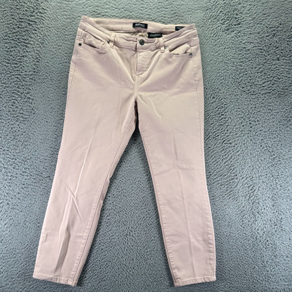 Buffalo David Bitton Aubrey Jeans Women's 10 Pink Cotton Denim Capri Mid Rise